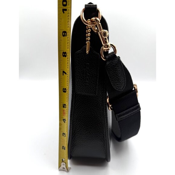 Coach Dempsey File Bag Black Pebble Leather Crossbody NWOT C2232 - Picture 16 of 16